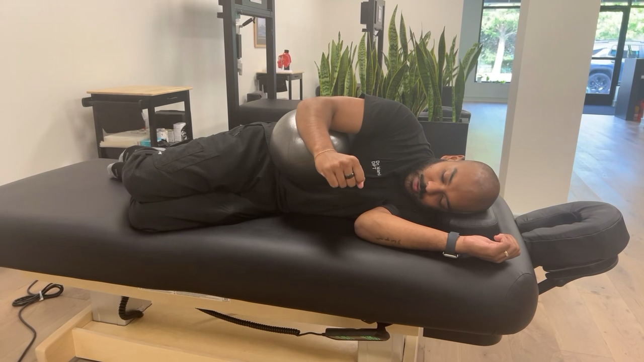 Physical therapy exercise for the shoulder and elbow at lake orion robotic rehab and relief.