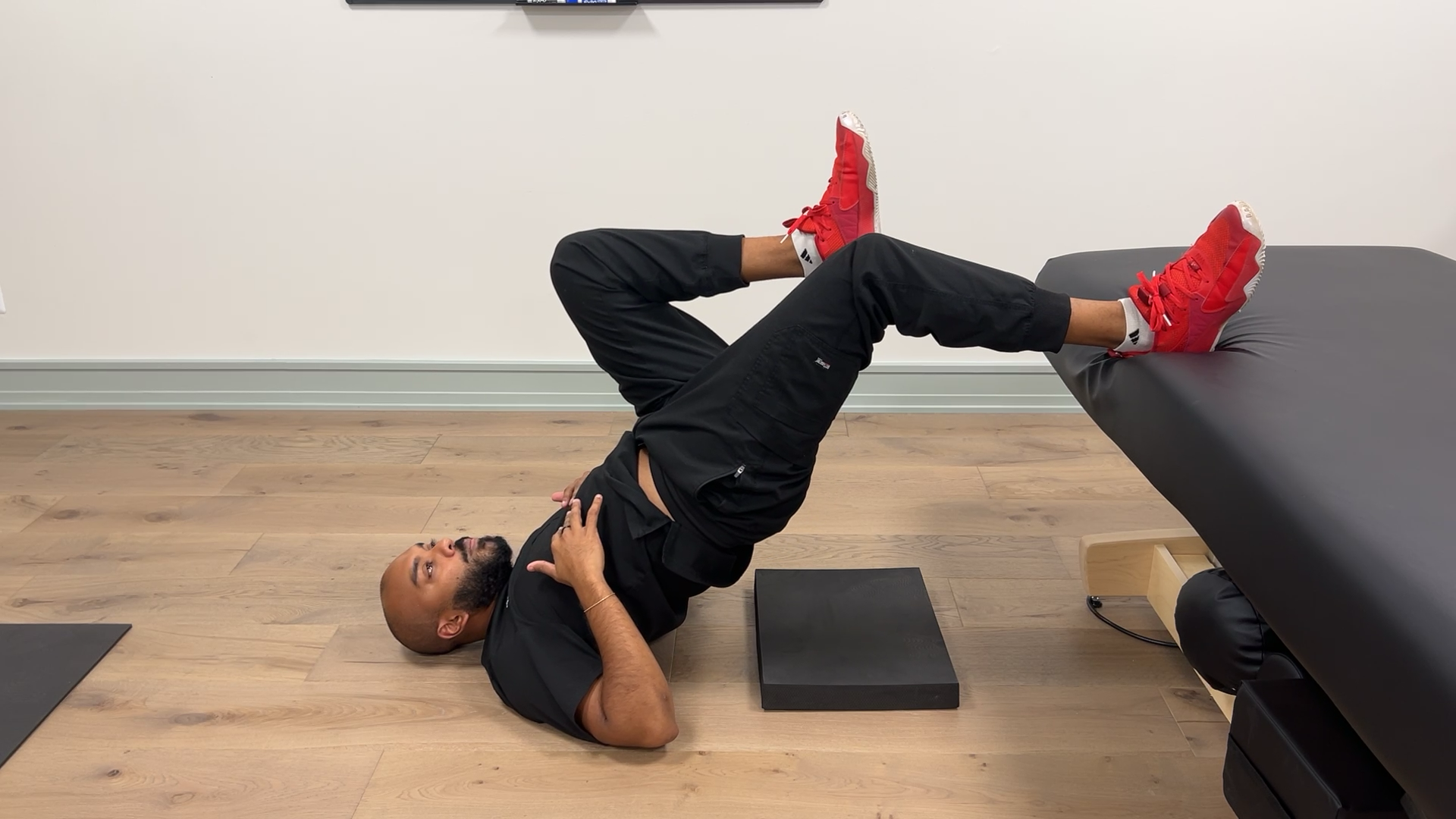 Physical therapy exercises at robotic rehab and relief to alleviate back pain, shoulder pain and neck pain